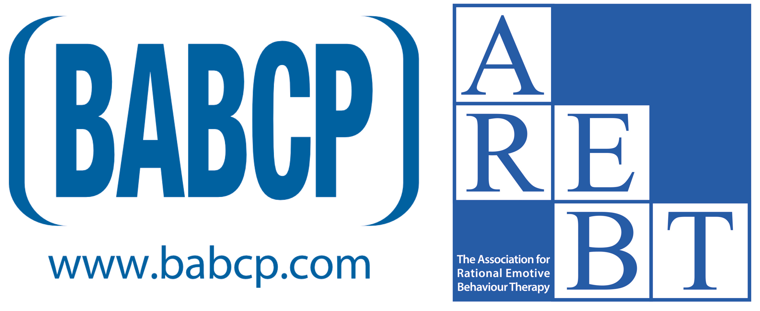 Image showing the joint logos for BABCP and AREBT who run the CBT register