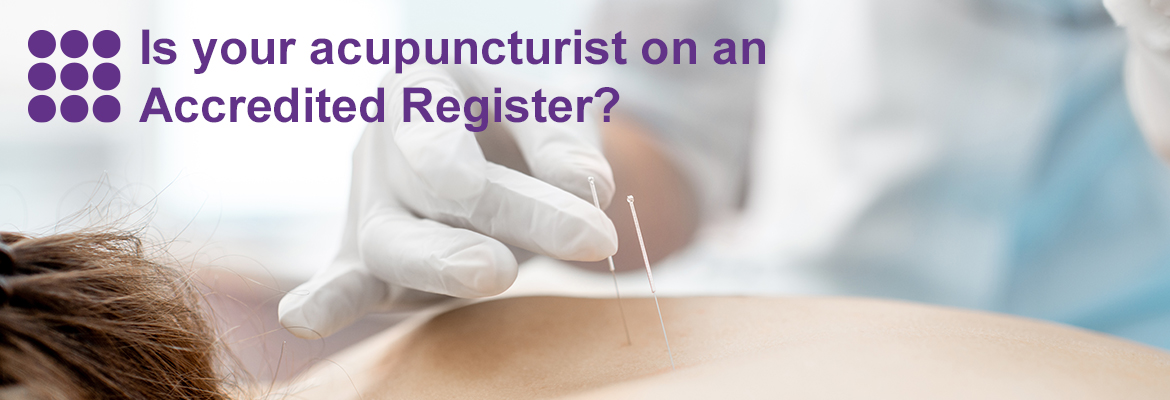 acupunturist accredited registers